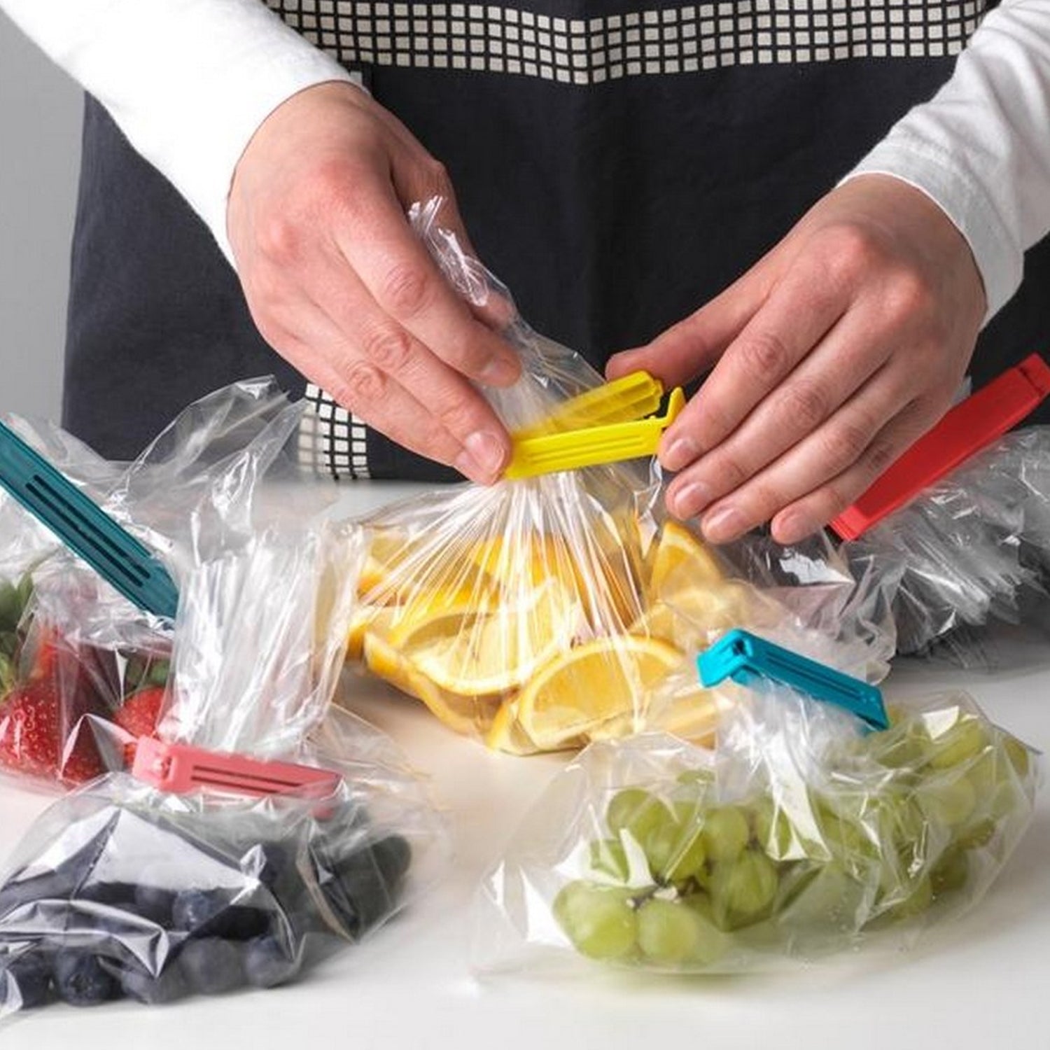 4068 Sealing clips, clips for food bags, freezer bag clips, plastic for packaging sweets and snacks in the kitchen DeoDap 4068 Sealing clips, clips for food bags, freezer bag clips, plastic for packaging sweets and snacks in the kitchen DeoDap